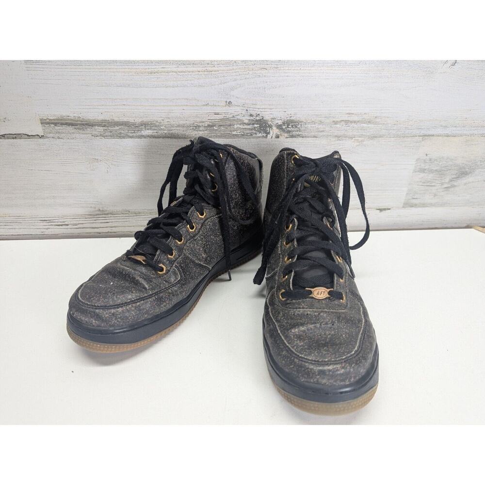 Nike Air Force 1 High Top 807617-007 LV8 GS Black Gum Speckled 7Y (Youth)